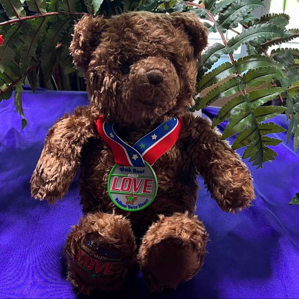 π GUND 2003 LOVE Wish Bear Very Soft Teddy Bear